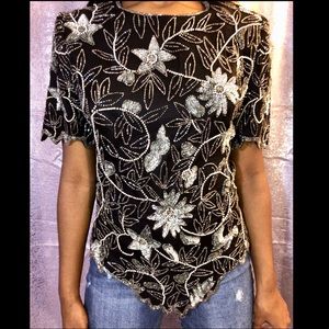 Vintage Beaded Top